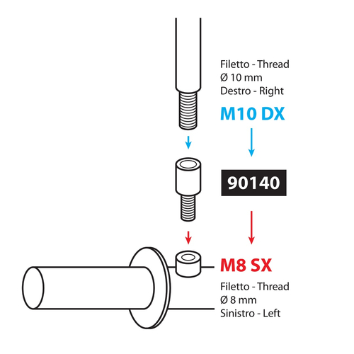 ΑΝΤΑΠΤΟΡΑΣ ΓΙΑ ΚΑΘΡΕΠΤΗ ΜΗΧΑΝΗΣ M10DX-M8SX -1ΤΕΜ