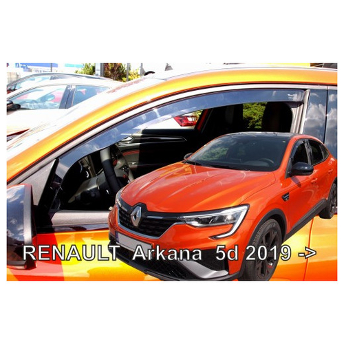RENAULT ARKANA 5D 2019+ ΑΝΕΜΟΘΡΑΥΣΤΕΣ ΑΥΤΟΚΙΝΗΤΟΥ ΑΠΟ ΕΥΚΑΜΠΤΟ ΦΙΜΕ ΠΛΑΣΤΙΚΟ HEKO - 2 ΤΕΜ.