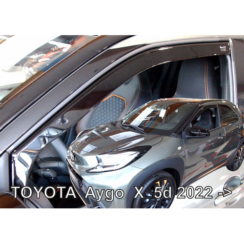 TOYOTA AYGO X 5D 2022+ ​ ΖΕΥΓΑΡΙ ΑΝΕΜΟΘΡΑΥΣΤΕΣ ΑΠΟ ΕΥΚΑΜΠΤΟ ΦΙΜΕ ΠΛΑΣΤΙΚΟ HEKO - 2 ΤΕΜ.