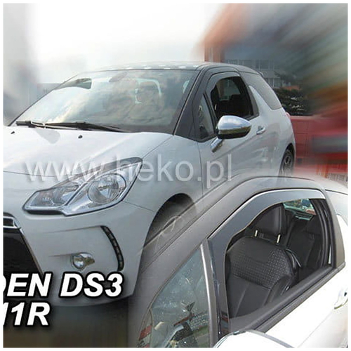 CITROEN DS3 3D 2010+ ΖΕΥΓΑΡΙ ΑΝΕΜΟΘΡΑΥΣΤΕΣ ΑΠΟ ΕΥΚΑΜΠΤΟ ΦΙΜΕ ΠΛΑΣΤΙΚΟ HEKO - 2 ΤΕΜ.
