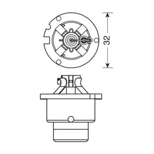 D2R HID XENON 12/24V - 35W - 6.000K (ΛΕΥΚΟ/ΨΥΧΡΟ - ICE WHITE) - 1ΤΕΜ. BLISTER