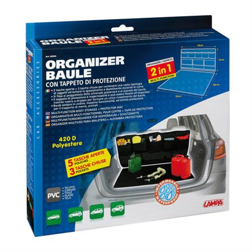 ORGANIZER ΚΑΙ ΚΑΛΥΜΜΑ ΠΟΡΤ-ΜΠΑΓΚΑΖ ΑΔΙΑΒΡΟΧΟ 2in1 110x100cm+110x55cm