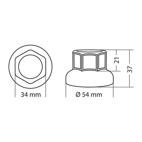 ΚΑΠΑΚΙΑ ΜΠΟΥΛΟΝΙΩΝ ΦΟΡΤΗΓΟΥ ΧΑΛΥΒΔΙΝΑ INOX 32mm 40ΤΕΜ.