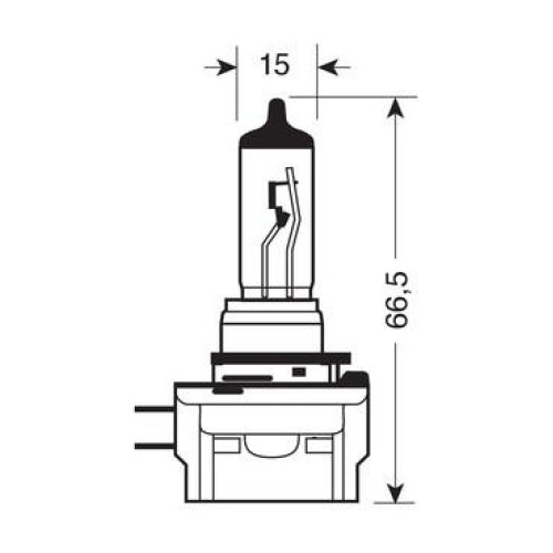 H11B  Blu-Xe Λάμπα Αλογόνου 12V - 55W - PGJY19-2 - 2 τεμ. - κουτί