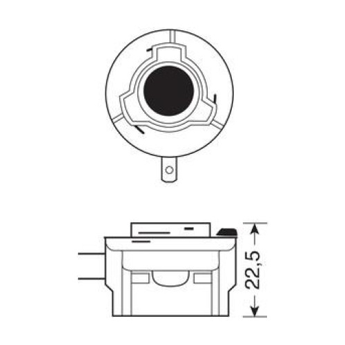 H11B  Blu-Xe Λάμπα Αλογόνου 12V - 55W - PGJY19-2 - 2 τεμ. - κουτί