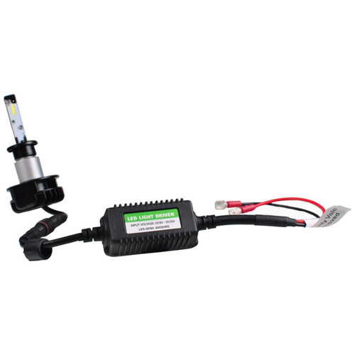 H1 LED SET BASIC 9-33V 5.400K 5.200lm 2 X 24W ΛΑΜΠΑ ΜΕ SMD LED KAI ΒΙΔΩΤΗ ΨΥΚΤΡΑ ΜΕ ΛΑΙΜΟ ΠΡΟΕΚΤΑΣΗΣ M-TECH - 2 ΤΕΜ.