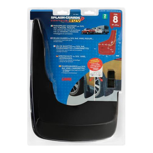 ΛΑΣΠΩΤΗΡΕΣ SPLASH-GUARDS CONTOUR SUV 27x37cm TYPE-8 2ΤΕΜ.