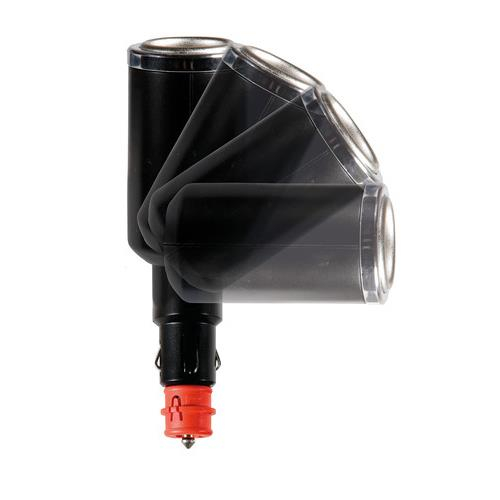 ΑΝΤΑΠΤΟΡΑΣ ΑΝΑΠΤΗΡΑ 3 ΘΕΣΕΩΝ+USB 10A ΜΕ ΚΑΛΩΔΙΟ 200cm 12/24V DUO 3in1