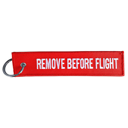 ΜΠΡΕΛΟΚ ΚΛΕΙΔΙΩΝ REMOVE BEFORE FLIGHT ΚΟΚΚΙΝΟ ΥΦΑΣΜΑ
