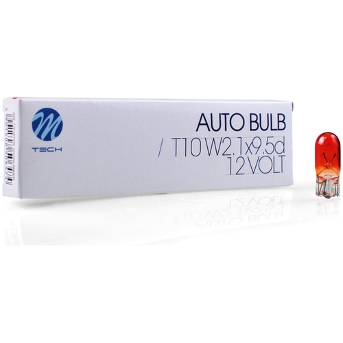 WY5W(T10) 12V 5W W2,1x9,5d ΠΟΡΤΟΚΑΛΙ (ΚΑΡΦΩΤΟ ΑΚΑΛΥΚΟ) STANDARD ΑΛΟΓΟΝΟΥ ΚΟΥΤΙ 10ΤΕΜ. M-TECH