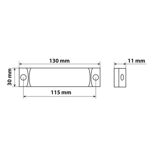 ΦΩΣ ΘΕΣΕΩΣ ΦΟΡΤΗΓΟΥ 24V 3LED ΛΕΥΚΟ 130x30mm 1ΤΕΜ.