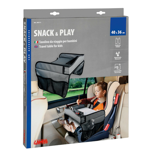 ΤΡΑΠΕΖΑΚΙ ΤΑΞΙΔΙΟΥ ΓΙΑ ΠΑΙΔΙΚΟ ΚΑΘΙΣΜΑ SNACK ΚΑΙ PLAY ΑΔΙΑΒΡΟΧΟ ΦΟΡΗΤΟ 40x36cm LAMPA - 1 ΤΕΜ.