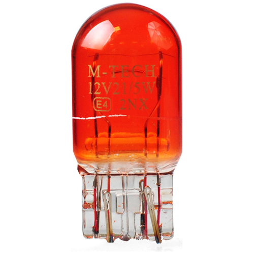 WY21W/5W (T20) 12V 21/5W W3x16q ΠΟΡΤΟΚΑΛΙ (ΚΑΡΦΩΤΟ ΑΚΑΛΥΚΟ) STANDARD ΑΛΟΓΟΝΟΥ 10ΤΕΜ. M-TECH