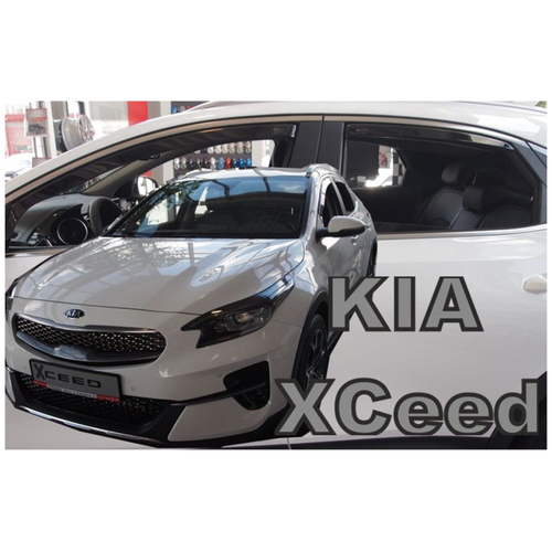 KIA XCEED 5D 2019+ ΣΕΤ ΑΝΕΜΟΘΡΑΥΣΤΕΣ ΑΥΤΟΚΙΝΗΤΟΥ ΑΠΟ ΕΥΚΑΜΠΤΟ ΦΙΜΕ ΠΛΑΣΤΙΚΟ HEKO - 4 ΤΕΜ.