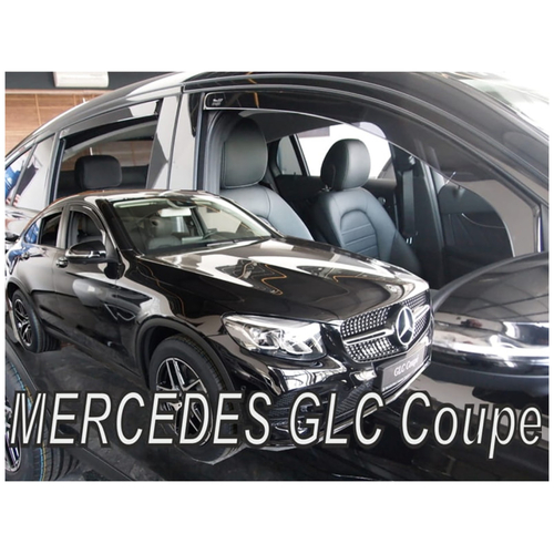 MERCEDES GLC COUPE C253 5D 2017+ ΣΕΤ ΑΝΕΜΟΘΡΑΥΣΤΕΣ ΑΥΤΟΚΙΝΗΤΟΥ ΑΠΟ ΕΥΚΑΜΠΤΟ ΦΙΜΕ ΠΛΑΣΤΙΚΟ HEKO - 4 ΤΕΜ.