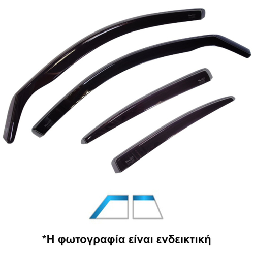 AUDI Q3 5D SPORTBACK 2020+ ΣΕΤ ΑΝΕΜΟΘΡΑΥΣΤΕΣ ΑΥΤΟΚΙΝΗΤΟΥ ΑΠΟ ΕΥΚΑΜΠΤΟ ΦΙΜΕ ΠΛΑΣΤΙΚΟ HEKO - 4 ΤΕΜ.