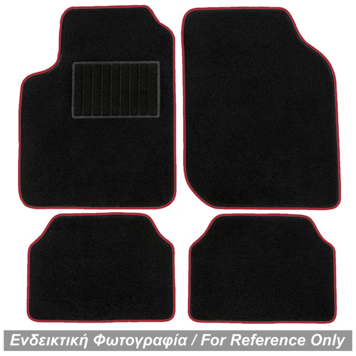 TYPE-A UNIVERSAL ΠΑΤΑΚΙΑ ΜΟΚΕΤΑ (ΜΑΥΡΟ ΜΕ ΚΟΚΚΙΝΟ ΡΕΛΙ) - 4 ΤΕΜ.