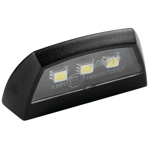 ΦΩΣ ΠΙΝΑΚΙΔΑΣ (ΠΛΑΦΟΝΙΕΡΑ) MOTO E-LON 12V 3LED SMD 58x31mm ΛΕΥΚΟ ΦΩΣ/ΜΑΥΡΟ ΧΡΩΜΑ 1ΤΕΜ