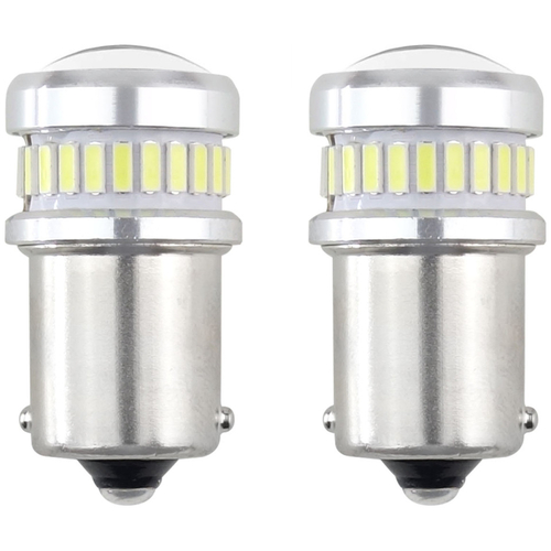 R5W/R10W 12/24V BA15s 24+6xSMD3030 CAN-BUS ΔΙΑΘΛΑΣΗΣ (ΜΟΝΟΠΟΛΙΚΟ/ΦΟΥΝΤΟΥΚΙ)  ΑΜΙΟ - 2ΤΕΜ.