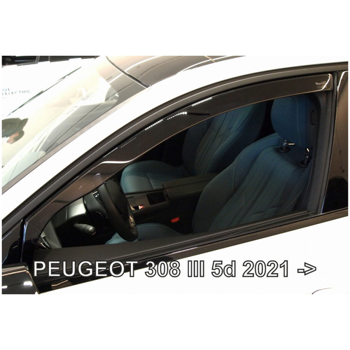 PEUGEOT 308 5D 2021+ ΖΕΥΓΑΡΙ ΑΝΕΜΟΘΡΑΥΣΤΕΣ ΑΠΟ ΕΥΚΑΜΠΤΟ ΦΙΜΕ ΠΛΑΣΤΙΚΟ HEKO - 2 ΤΕΜ.