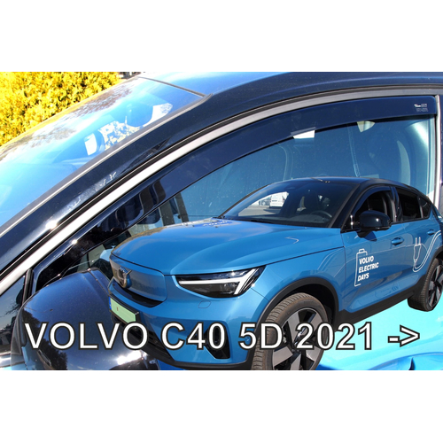 VOLVO C40 5D 2021+  ΖΕΥΓΑΡΙ ΑΝΕΜΟΘΡΑΥΣΤΕΣ ΑΠΟ ΕΥΚΑΜΠΤΟ ΦΙΜΕ ΠΛΑΣΤΙΚΟ HEKO - 2 ΤΕΜ.