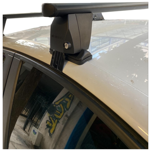 PEUGEOT 208 II 5D 06/2019+ (12500/MB+DLKIT41G) KIT ΜΕ ΜΠΑΡΕΣ ΟΡΟΦΗΣ ΑΛΟΥΜΙΝΙΟΥ DELTA BLACK MENABO​ - 2 ΤΕΜ.