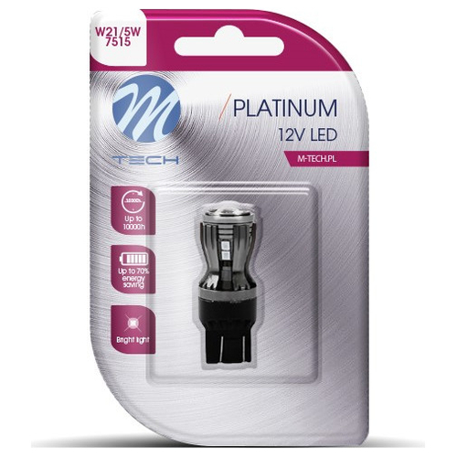 W21/5W (T20) 12/24V W3x16q 14xSMD2835 LED ΚΟΚΚΙΝΟ CAN-BUS BLISTER​  M-TECH - 1 ΤΕΜ.
