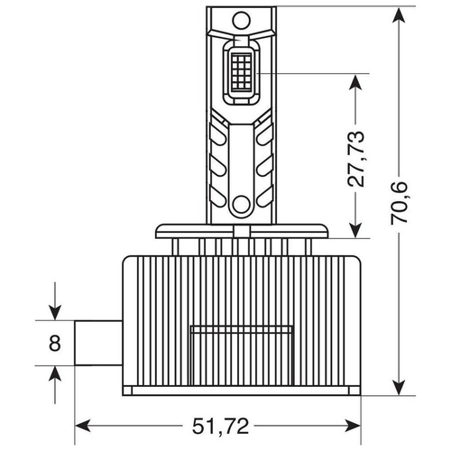 D3S/D3R 12/24V 35W 6.000K 8000lm LED SEOUL CSP-3570chips CAN BUS PLUG & PLAY LAMPA - 2ΤΕΜ.