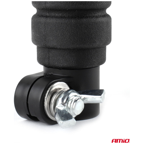 ΦΑΡΟΣ ΠΕΡΙΣΤΡΕΦΟΜΕΝΟΣ LED MINI 12/24V 18SMD ΕΛΑΣΤΙΚΟΣ ΒΙΔΩΤΟΣ ΠΟΡΤΟΚΑΛΙ 138x86mm AMIO -1 ΤΕΜ.