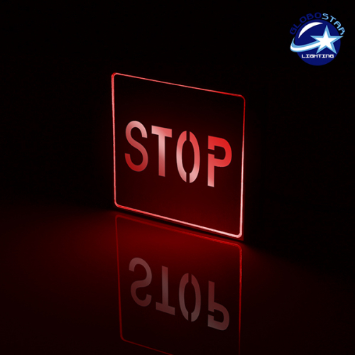 Διακοσμητικό Φωτιστικό LED Σήμανσης Αλουμινίου Stop GloboStar 75512