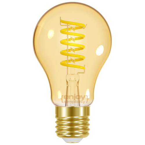 ELVHX - EL825201 | LED FILLAMENT SPIRAL AMBER|A60 4.8W(>32w) E27|2000k|350lm|{enjoysimplicity}™