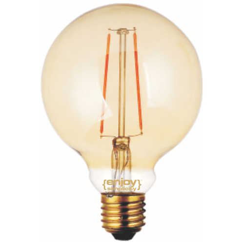 ELVHX - EL822110 | LED FILLAMENT DIM Amber Glass G95-2|2.5W Ε27|2200k|200lm|{enjoysimplicity}™