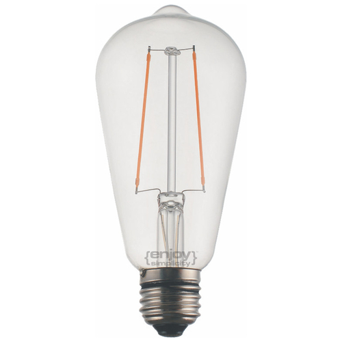 ELVHX - EL827101 | LED FILLAMENT DIM CLEAR ST64-2|2.5W Ε27|2700k|200lm|{enjoysimplicity}™