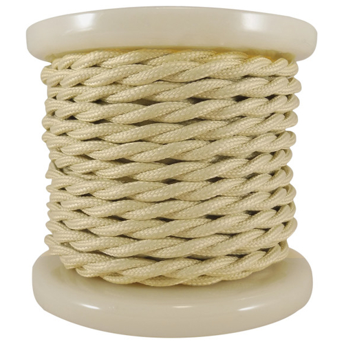 ELVHX - EL338008 | Textile Cable Τwist 2x0.75mm²- ρολλό 10mt – ΜΠΕΖ