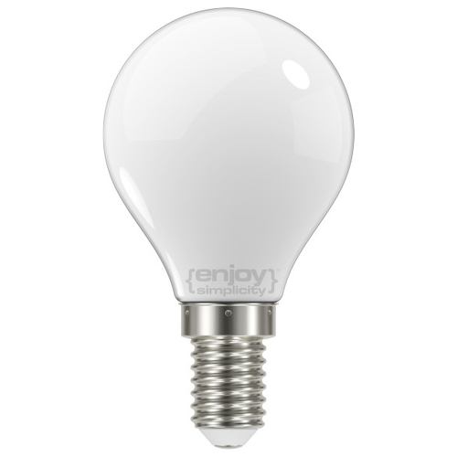 ELVHX - EL824454 | LED FILLAMENT MILKY P45|4W(>35w) Ε14|2700k|400lm|{enjoysimplicity}™