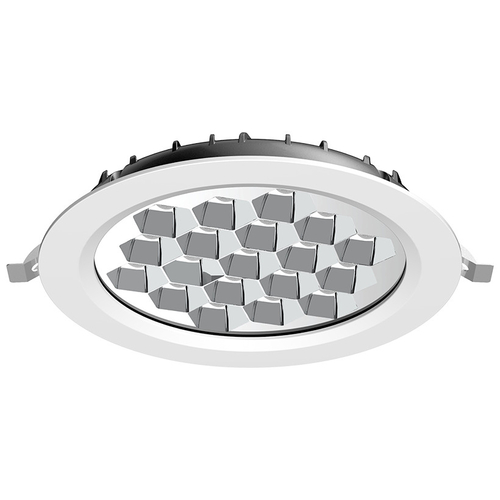 ELVHX - EL191036 | LED Panel Αλ/νίου Silver HighPower 34.5W|6500k|4250lm|Φ221x38mm|60°|+Driver|{enjoysimplicity}™