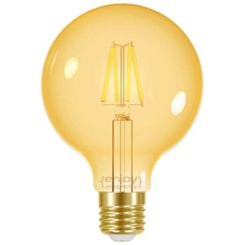 ELVHX - EL825908 | LED FILLAMENT AMBER DIM|G95 4.5W(>30w) E27|2000k|320lm|{enjoysimplicity}™