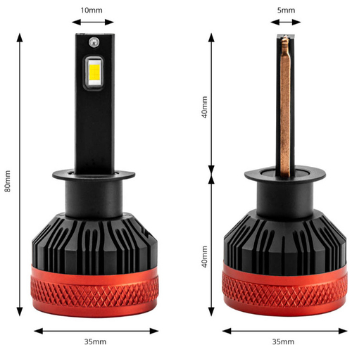 ΛΑΜΠΕΣ LED H1 9-16V 92W 6.500K 9900lm CANBUS ΜΕ ΑΝΕΜΙΣΤΗΡΑΚΙ X3 SERIES AMIO - 2ΤΕΜ.