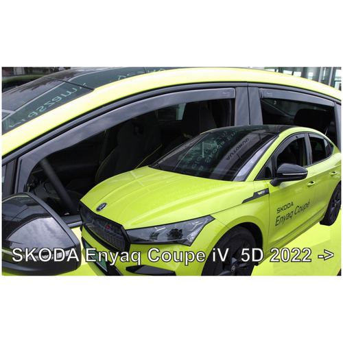 SKODA ENYAQ COUPE 5D 2022+​ ΣΕΤ ΑΝΕΜΟΘΡΑΥΣΤΕΣ ΑΥΤΟΚΙΝΗΤΟΥ ΑΠΟ ΕΥΚΑΜΠΤΟ ΦΙΜΕ ΠΛΑΣΤΙΚΟ HEKO - 4 ΤΕΜ.
