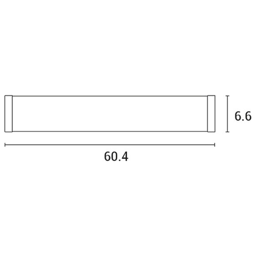 ARTE ILLUMINA ΦΩΤΙΣΤΙΚΟ ΜΠΑΝΙΟΥ LED "IRON5" 16W 4000K 604x75x66 IP44 ΝΙΚΕΛ MAT