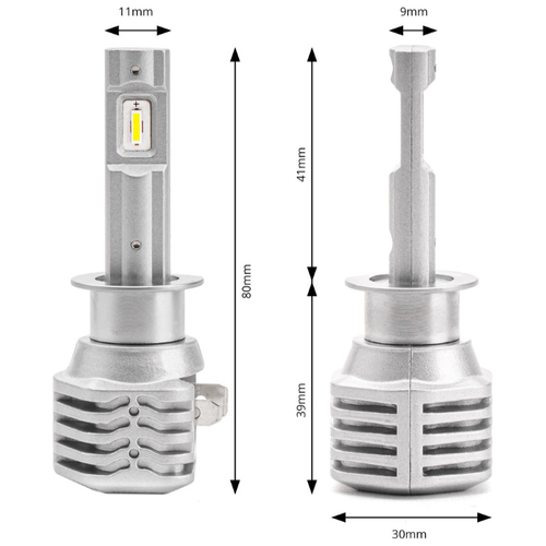 ΛΑΜΠΕΣ LED X1 SERIES H1 10-16V 40W 6.500K 4400lm +400% ΑMiO - 2 TEM.