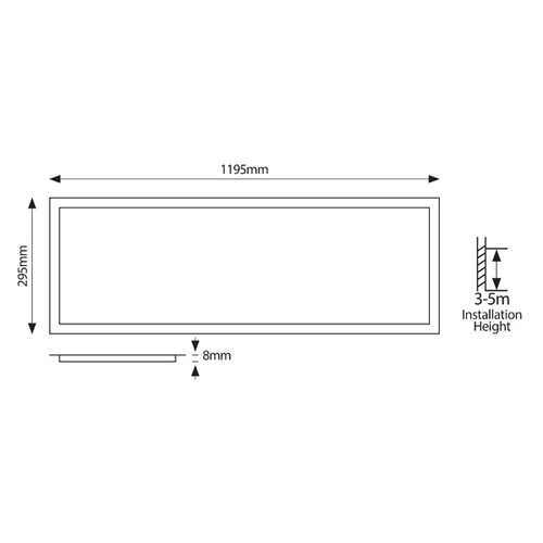 ΦΩΤΙΣΤΙΚΟ PANEL LED 120X30 40W 6500Κ UGR