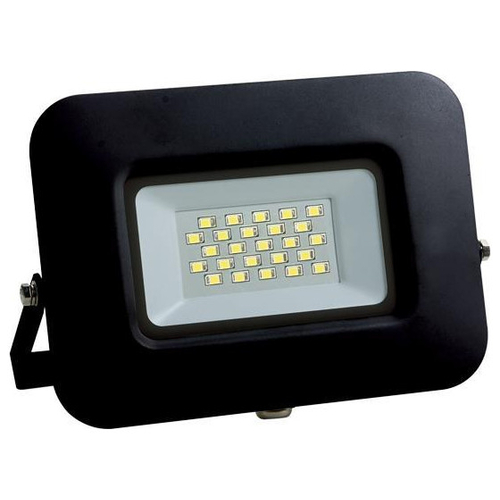 ΠΡΟΒΟΛΕΑΣ LED 20W SMD ΒΑΣΗ 360° ΜΑΥΡΟΣ IP65 3000K PLUS