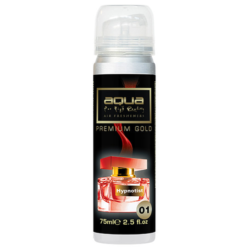 ΑΡΩΜΑΤΙΚΟ ΑΥΤΟΚΙΝΗΤΟΥ ΣΕ ΣΠΡΕΙ (SPRAY)  ΜΕ ΑΡΩΜΑ HYPNOTIST PREMIUM GOLD SERIES 75ml AQUA - 1 TEM.