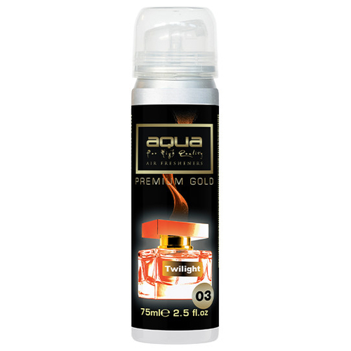 ΑΡΩΜΑΤΙΚΟ ΑΥΤΟΚΙΝΗΤΟΥ ΣΕ ΣΠΡΕΙ (SPRAY)  ΜΕ ΑΡΩΜΑ TWILIGHT PREMIUM GOLD SERIES 75ml AQUA - 1 TEM.