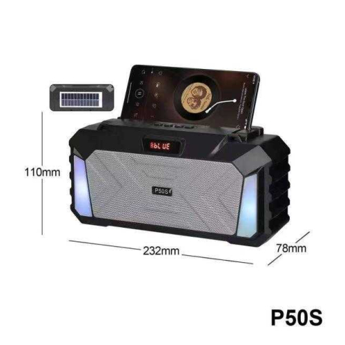 Ασύρματο ηχείο Bluetooth με ηλιακό πάνελ - P50S - 884669