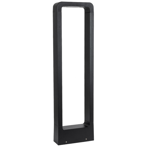 GloboStar® BACKYARD 90546 Φωτιστικό Κήπου - Κολωνάκι Αρχιτεκτονικού Φωτισμού Εξωτερικού Χώρου LED 15W 1500lm 120° AC 220-240V - Αδιάβροχο IP65 - Σώμα Αλουμινίου & ABS - Μ16 x Π5.5 x Υ58cm - Θερμό Λευκό 2700K - Μαύρο - 2 Χρόνια Εγγύηση