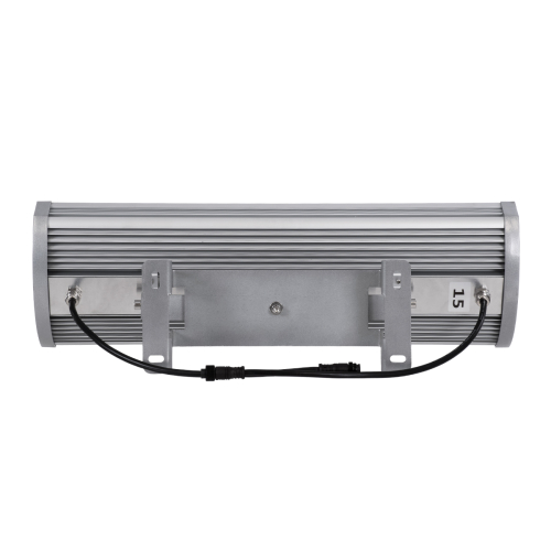 GloboStar® FLOOD-TENA 90226 Προβολέας Wall Washer για Φωτισμό Κτιρίων LED 144W 12240lm 10° DC 24V Αδιάβροχο IP65 L57 x W18 x H19.5cm RGBW DMX512 - Ασημί - 3 Years Warranty