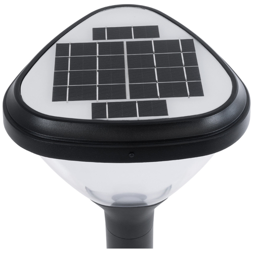 GloboStar® SOLARMIS 90521 LED Solar Bollard Light Κολωνάκι Κήπου Εξωτερικού Χώρου 10W 180lm 120° με Ενσωματωμένο Φωτοβολταϊκό Panel 6V 5W & Επαναφορτιζόμενη Μπαταρία Li-ion 3.2V 6000mAh με Αισθητήρα Ημέρας-Νύχτας - Αδιάβροχο IP65 Φ26 x Υ60cm Ψυχρό Λευκό 6000K - 2 Χρόνια Εγγύηση