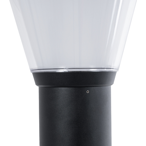 GloboStar® SOLARDIS 90523 LED Solar Bollard Light Κολωνάκι Κήπου Εξωτερικού Χώρου 10W 180lm 120° με Ενσωματωμένο Φωτοβολταϊκό Panel 6V 5W & Επαναφορτιζόμενη Μπαταρία Li-ion 3.2V 6000mAh με Αισθητήρα Ημέρας-Νύχτας - Αδιάβροχο IP65 Φ24 x Υ88cm Ψυχρό Λευκό 6000K - 2 Χρόνια Εγγύηση